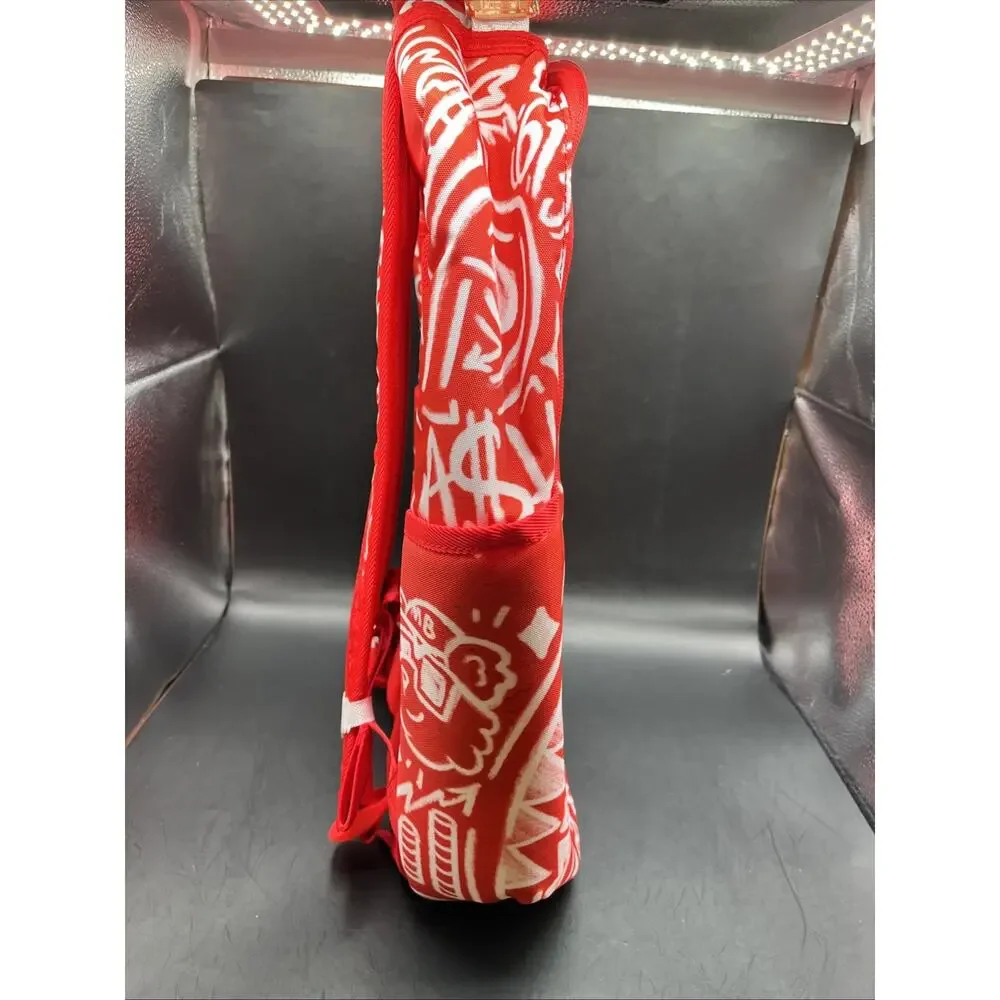 SPRAYGROUND LIMITED EDITION NITRO STATIC BACKPACK GRAFFITI WALL RED WHITE NEW OG